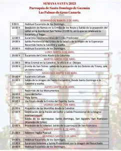 Lee más sobre el artículo Semana Santa 2023 en Vegueta