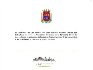 Lee más sobre el artículo Concierto Memorial D. Jerónimo Saavedra