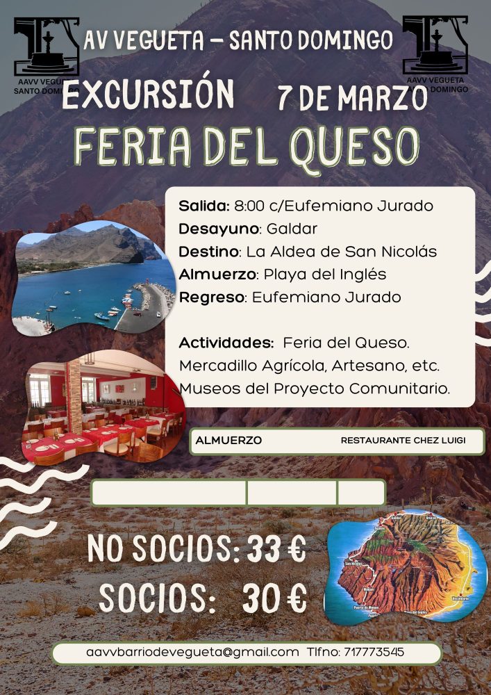 En este momento estás viendo Excursión Feria del Queso (La Aldea)